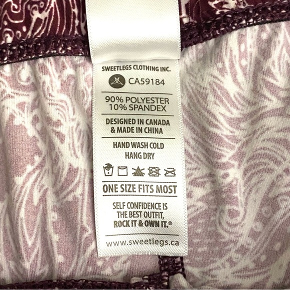 Sweet Legs OS Floral and Paisley Mandalas Dragon Design Leggings Buttery Soft - Picture 4 of 7